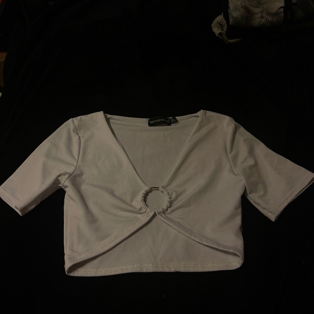 White crop top